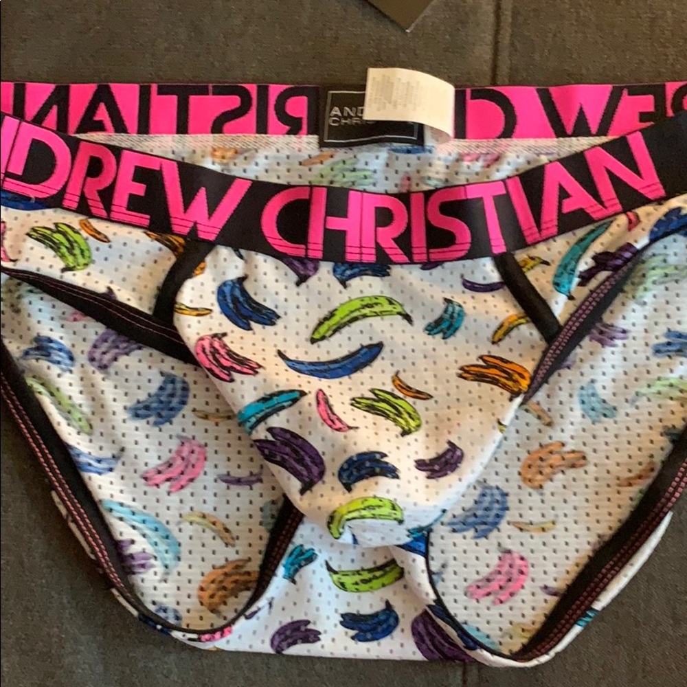 Andrew Christian mesh brief, large